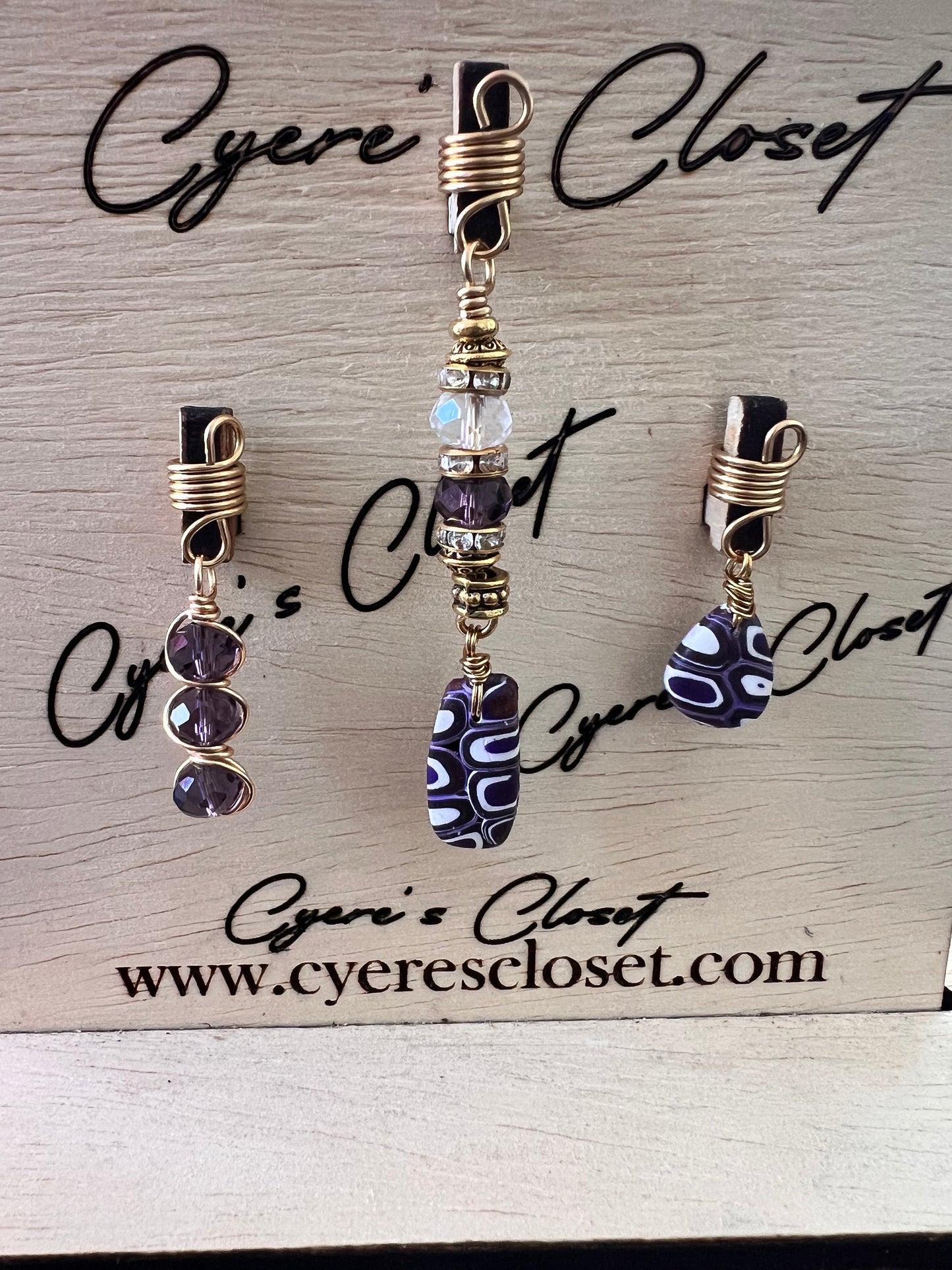 Design’s by Cyere Expressions  Loc and Braid Jewelry Set