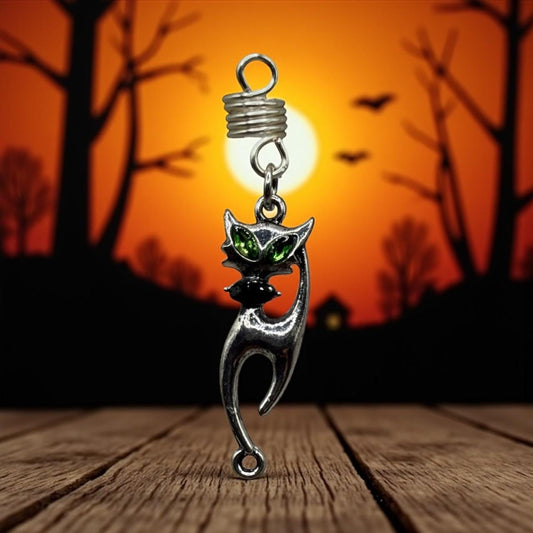 Mystic Cat Loc Jewelry – Green Eyed Charm