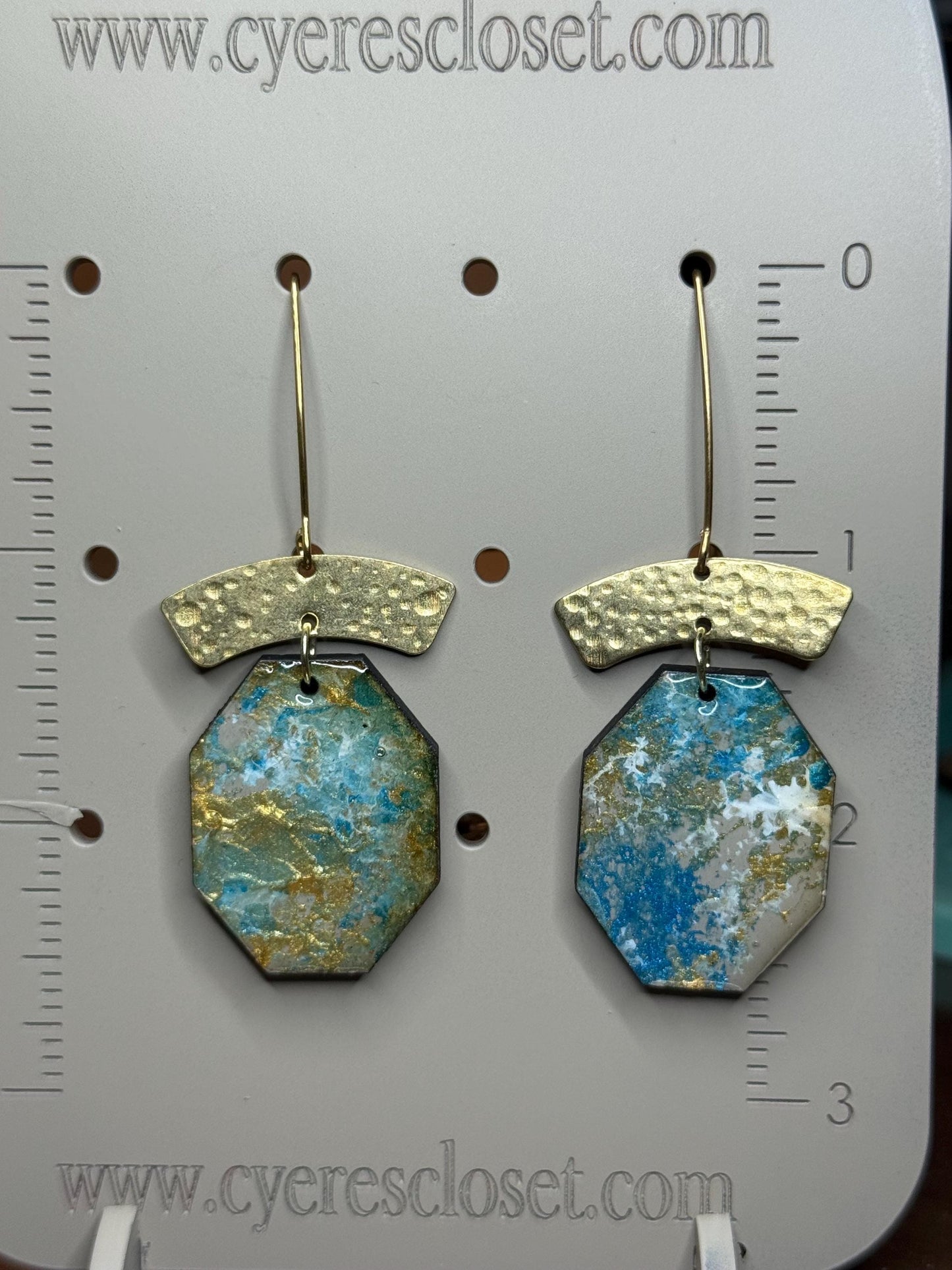 Hand-Painted Wood Statement Earrings – Afrocentric Artisan Jewelry