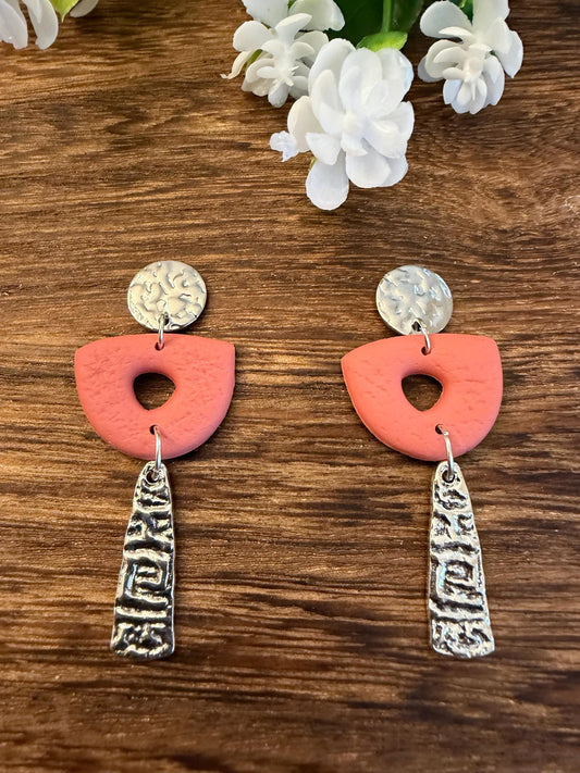 Designs by Cyere Simply Coral – Textured Statement Earring Collection