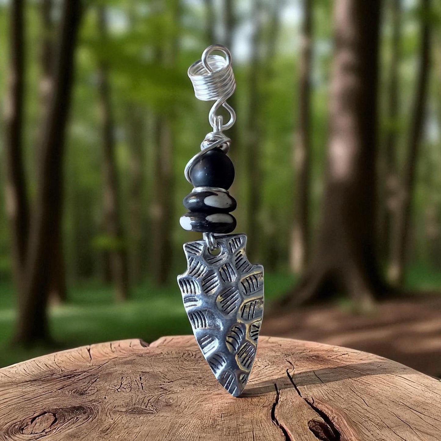 Tribal Arrowhead Loc Jewelry: Gold, Bronze, Silver Wire Wrap