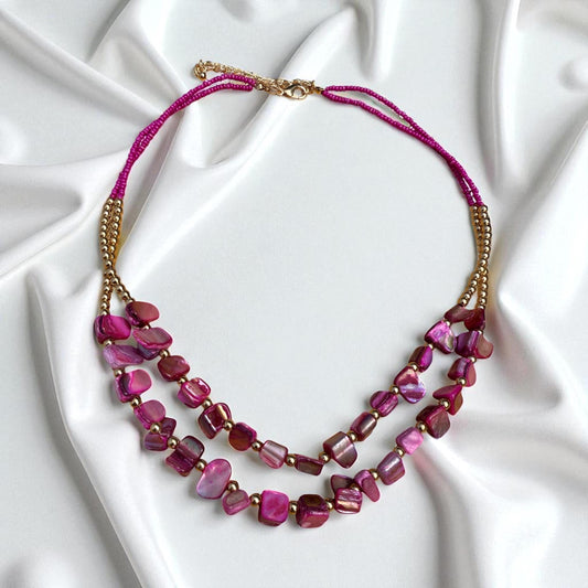 Designs by Cyere TropiGem Luxe Shell Necklace Collection