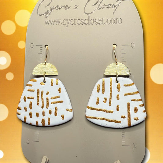 Bold Tribal Harmony Kente Earrings | Afrocentric Statement Jewelry | Handmade Modern Boho Earrings