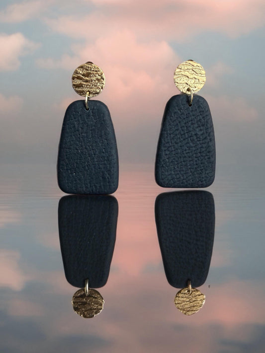Designs by Cyere Simply Black – Textured Statement Earring Collection